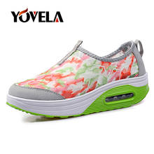 2019 Spring Women Sneakers Fashion Printing Shoes Flat Platform Shoes Women Breathable Mesh Casual Shoes Slip on Walking Shoes 2024 - buy cheap