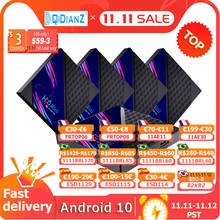 5 pces h96 mini v8 smart tv caixa android 10.0 quad core 2g 16g 4k 3d android tv conjunto superior caixa media player 2024 - compre barato
