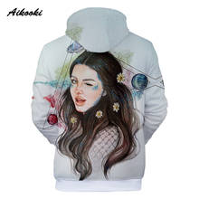 Moda linda cantora lana del rey hoodies meninos/meninas pop moda moletom com capuz impressão outono streetwear feminino inverno hoodies 2024 - compre barato