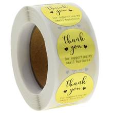 50pcs 1Inch Golden "Thank You for Supporting My Small Business" Stickers Seal Labels Baking Handmade Package Stationery Sticker 2024 - buy cheap