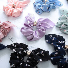 Women Tiara buckle Flower Ribbon Bow Hair Band Rope Scrunchie Ponytail Holder Gum For Hair Accessories Hairstyle Girl Headbands 2024 - buy cheap