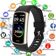 2020 relógio inteligente pulseira de fitness pressão arterial dos homens mulheres pulseira monitor de freqüência cardíaca rastreador de fitness à prova dwaterproof água banda inteligente 2024 - compre barato