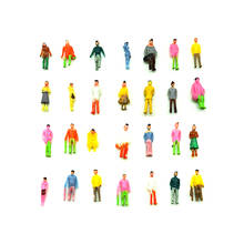 Model People Painted Figures 1:100-200 scale Miniature Passenger People for Diorama Scenery Making Layout 100pcs/lot 2024 - buy cheap