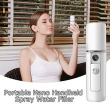 Mini Handheld Humidifier Portable Nano Spray Face Humidifier Spray Hand Water Meter Mirror Beauty Steaming Diffuser USB Charging 2024 - buy cheap