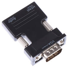 HDMI Female To VGA Male Converter W/ Audio Adapter Support 1080P Signal Output 2024 - buy cheap
