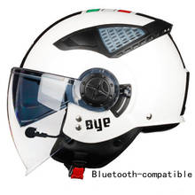 Casco de Moto de cara abierta compatible con Bluetooth, CE, para bicicleta eléctrica, para hombre y mujer, para Chopper y Scooter 2024 - compra barato