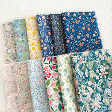 ZENGIA-tela de algodón Floral de alta calidad, 50x160cm, para manualidades de costura, para Patchwork, tela acolchada 2024 - compra barato