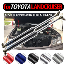 carbon fiber Auto Bonnet Hood Gas Struts Shock Struts Lift Supports for Toyota Landcruiser 100 for Lexus Land cruiser 1998-2007 2024 - buy cheap