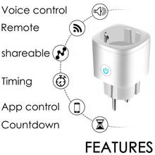 Smart Plug Socket EU Tuya WiFi Smart Home Control 16A Remote Vocie APP Control Outlet Monitor Timer Work With Alexa Google Home 2024 - buy cheap