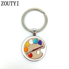 New/glamour palette photo, men's and women's keychain premium car keychain and convex glass keychain. 2024 - buy cheap