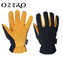 OZERO-guantes de cuero auténtico para motocicleta, a prueba de viento, para Motocross, carreras, esquí, calefacción, invierno, 8007 2024 - compra barato
