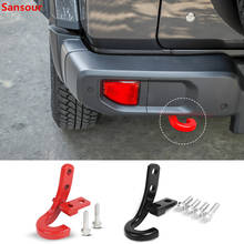 Sansour-barras de remolque para parachoques trasero de coche, accesorios de gancho de remolque para Jeep Wrangler JL 2018 2018 + 2024 - compra barato