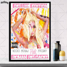 Pósteres e impresiones de Nicki Minaj, imágenes artísticas de pared de chica Sexy linda, póster, pintura en lienzo para decoración del hogar 2024 - compra barato