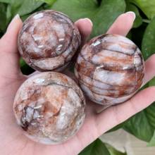 Natural Multi-inclusions Crystal Magic Healing stone Sphere Decor Gemstone Ball 2024 - buy cheap