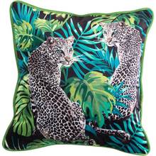 Dark Green Tropical Forest Velvet Cushion Cover 45x45cm/50x50cm Leopard Double Sided Throw Pillows Decorative Cushions For Sofa 2024 - buy cheap