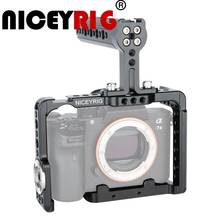 NICEYRIG Camera Cage Rig for Sony a7m3 a7r3 A7RIII a73 A7III a7m3 A7MIII A9 a7r2 A7RII a7s2 A7SII dslr Rig Top Hand 1/4 1/4" 3/8 2024 - buy cheap