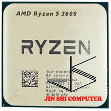 Процессор AMD Ryzen 5 3600 R5 3600 3,6 ГГц шестиядерный двенадцатипоточный процессор 7 нм 65 Вт L3 = 32M 100-000000031 разъем AM4 без вентилятора 2024 - купить недорого