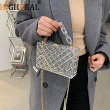 Fashion Clear Acrylic Box Bags Women Crossbody Bag Designer Chain Shoulder Bag Female Transparent Women's Handbag Phone Purses 2024 - buy cheap