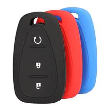 Bilchave 3 Buttons Remote Car Key Silicone Cover Case Fob For Chevrolet Cruze Spark Camaro Volt Bolt Trax Malibu Holder Styling 2024 - buy cheap