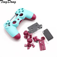 Сменный комплект с полным корпусом и кнопками для jds 040 JDM 040 DualShock 4 PlayStation 4 PS4 Pro, корпус контроллера, гладкий Чехол 2024 - купить недорого