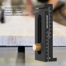 Calibrador de marcado de latón y aluminio negro para carpintero, Regla de medición de profundidad, regla de Línea para carpintería, medidor de ángulo 2024 - compra barato