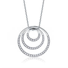 Seção de moda de círculo criativo corrente colar jóias finas cristais de swarovskis roupas femininas pendurado jóias 2024 - compre barato