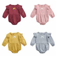 Sanlutoz/хлопковая футболка с длинными рукавами боди для маленьких девочек, милая Одежда для младенцев Одежда для маленьких девочек; Комплекты одежды 2024 - купить недорого