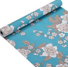 Papel tapiz de despegar y pegar para el hogar, papel de pared decorativo Floral extraíble, rollo de revestimiento de estante autoadhesivo Retro de peonía 2024 - compra barato