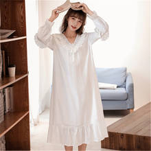 High Quality Nightdress Long-sleeve Loose Autumn/winter New Dressing Gown Women Fashion Home Clothes For Pregnant Women 2024 - buy cheap