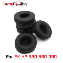 Homefeeling-almohadillas para las orejas para ISK HP580 HP680 HP980, almohadillas redondas universales de cuero, piezas de repuesto para los oídos 2024 - compra barato