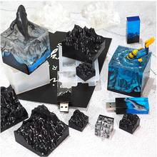 Snow Mountain Mold Silicone Resin Mold DIY Micro Landscape USB Drive Resin Molds 2024 - buy cheap