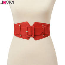 Jovivi la cintura de las mujeres cinturón elástico Skinny Mujer elástico ancho de cuero adorno de cinturón para vestido cintura cinturones para mujer cintura 2024 - compra barato