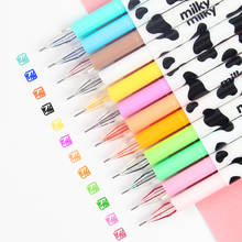 12 Pcs/lot Milky Gel Pen Kawaii Cow Pens Canetas Escolar Japanese Stationery Zakka Papelaria Office Material School Supplies 2024 - buy cheap