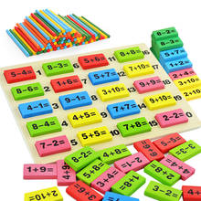 Montessori Arithmetic Toys Number Operation Dominoes Counting Stick Baby Early Education Educational Toys for Children Gift 2024 - buy cheap