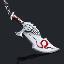 Chaveiro com pingente game god of war, chaveiro com lâmina do caos kratos god of war, masculino e feminino, acessórios de chaveiro para carro 2024 - compre barato