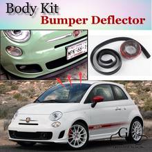 Bumper Lip Deflector Lips For Fiat Abarth 500 500C Front Spoiler Skirt For TopGear Friends Car View Tuning / Body Kit / Strip 2024 - buy cheap