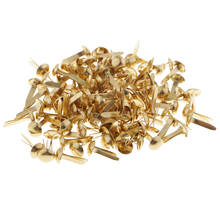 200 Pieces Gold Plated Metal Split Pins Brads Paper Fasteners Scrapbooking Embellishment 2024 - buy cheap