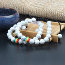 Equality Bracelet Wholesale White Howlite Couples Rope Chain Ailatu New Yoga Jewelry Gift 2024 - купить недорого