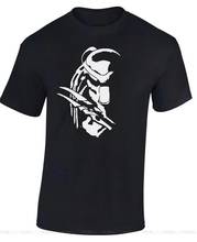 Футболка PREDATOR Alien в стиле 1920-х годов, Классическая мужская и женская футболка с надписью «Sci Fi», «Arnie» 2024 - купить недорого