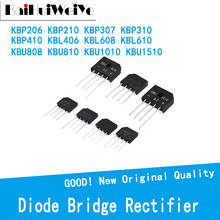 Rectificador de puente de diodo de 10 piezas, KBP206, KBP210, KBP307, KBP310, KBP410, KBL406, KBL608, KBL610, KBU808, KBU810, KBU1010, KBU1510, 4PIN SIP-4 2024 - compra barato