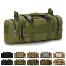 Bolsa de ombro com estampa de camuflagem, militar, tática, para caminhadas ao ar livre, viagem, acampamento, com suporte 2024 - compre barato