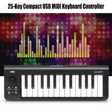 Korg-controle de teclado midi compacto usb 25 teclas, controle usb alimentado para iphone, ipad, mac, windows e computador 2024 - compre barato