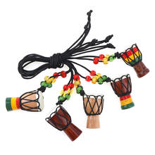 1pcs Mini Jambe Drummer Individuality Djembe Pendant Percussion Musical Instrument Necklace African Hand Drum Accessories 2024 - buy cheap