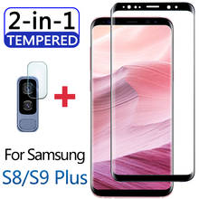 2 в 1 S8 протектор экрана для samsung galaxy S 8 9 Plus защитное стекло S9 S8Plus S9Plus 8Plus с объективом камеры закаленное чехол 2024 - купить недорого