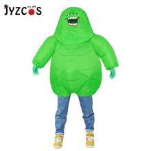 JYZCOS надувной костюм зеленый монстр страшный зеленый инопланетянин косплей костюм для мужчин и женщин для взрослых Хэллоуин нарядное платье Вечерние 2024 - купить недорого