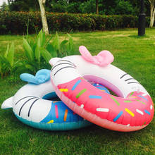 New Children‘s float Piscina Inflable Cat Swimiming Ring baby Pool Float Swim Circle Lifebuoy Inflatable Cat Pool Toys 2024 - buy cheap