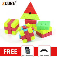 Zcube 3x3x3 cubo magico velocidade quebra-cabeça educacional jogo de ensino quebra-cabeças série cubo mágico conjunto presentes para crianças 2024 - compre barato