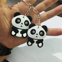 1PC Cartoon Anime Cute   Silicone panda  Keychain Women Gift  Minne Key Chain  Holder Girlfriend 2024 - buy cheap