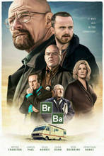 Breaking Bad-póster de pared de tela de seda, decoración artística, pegatina brillante, serie de TV clásica 2024 - compra barato