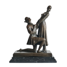 Amantes românticos estátua bronze moderno casal escultura arte lindo presentes de aniversário decoração do quarto casamento 2024 - compre barato